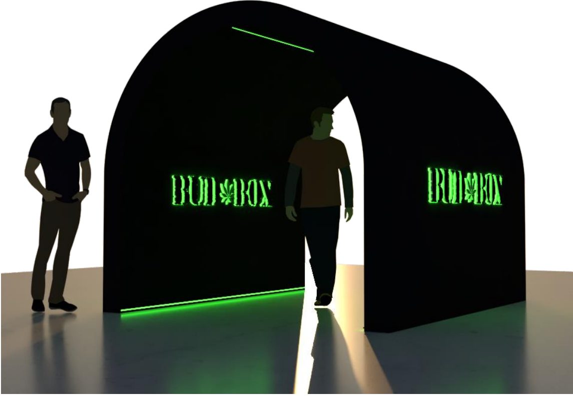 Entrance tunnel: render